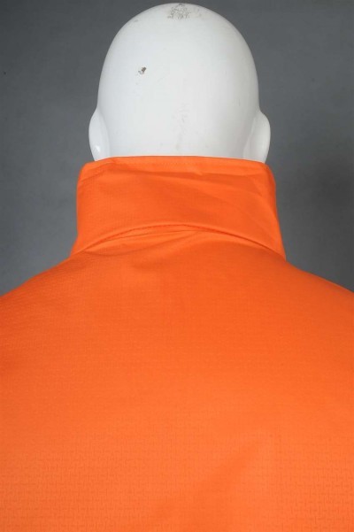 SKV007 online ordering vest jacket net color high collar zipper warm vest jacket overalls vest jacket manufacturer back view